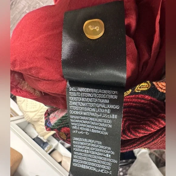 Farm Rio Black Stitched Flowers v neck maxi dress - Picture 9 of 10